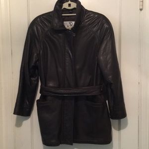 Classic Choc. Brown Lamb Leather Zip Front Jacket